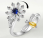 Spinner Anxiety Rings For Women | Fidget Ring Jewelry